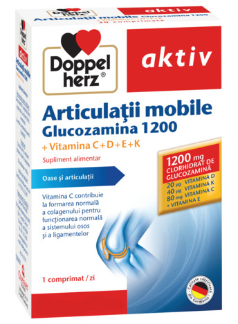 Aktiv Articulatii mobile Glucozamina 1200 Doppelherz – 30 capsule